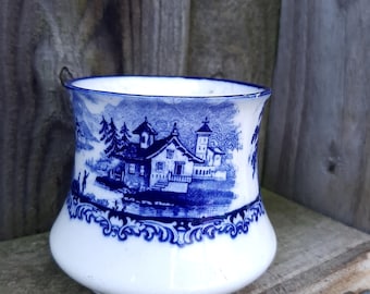 Antique Phillips Minton pink Roses and floral garland dinner plate