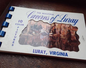 1950's Luray Caverns Roanoke Virginia Old & Original Hand Silk