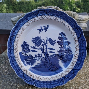 Vintage Royal Doulton Booths Real Old Willow dinner plate