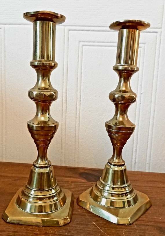 Buy Vintage Victorian English Brass Bee Hive Style Candlestick Holders  Online in India 