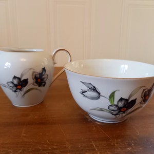 Vintage  50's  Bavaria Germany Winterling Marktleuthen Cream and sugar