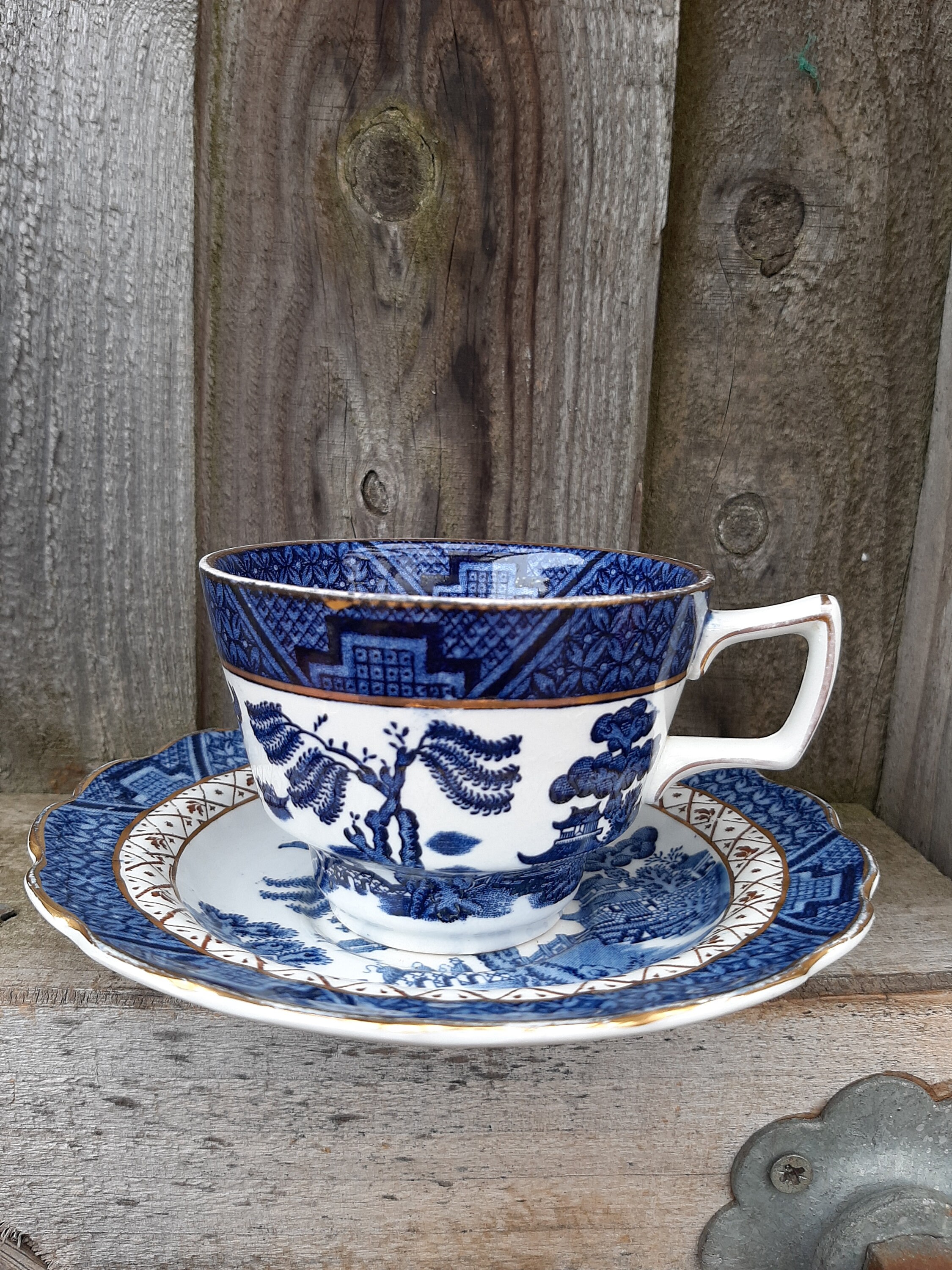 Vintage Booths Real Old Willow Tea Cup and Saucer - Etsy UK