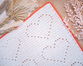 My Love Crochet Blanket Pattern, Crochet Pattern, Baby Blanket Pattern, Heart Baby Blanket Pattern, Crochet Baby Blanket, Filet Crochet Baby