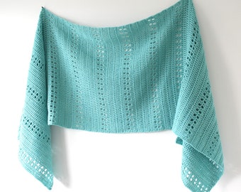 Orla Sideways Shawl, Crochet Shawl Pattern, Crochet Pattern, Filet Crochet Shawl Pattern, Crochet Shawl, Shawl Crochet Pattern, Filet Shawl