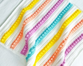 Ava Blanket Pattern, Crochet Baby Blanket Pattern, Bobble Crochet Blanket Pattern, Crochet Pattern, Baby Blanket Pattern, Bobble Crochet