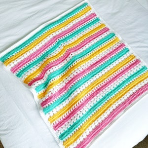 Carina Crochet Baby Blanket Pattern: Filet Design (PDF Pattern)