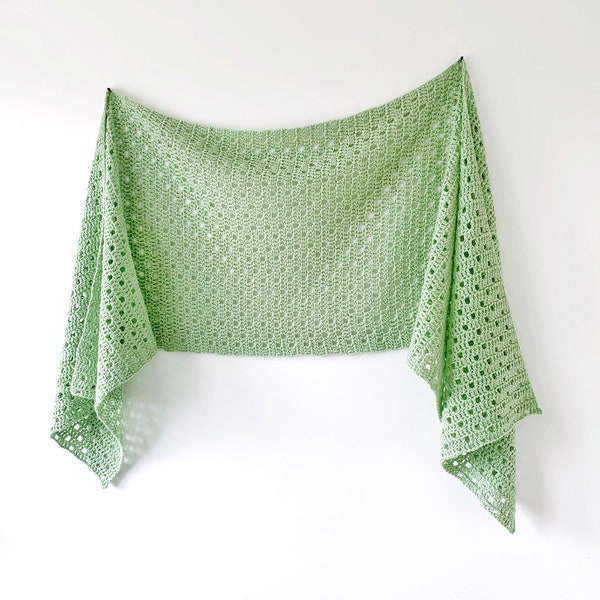 Dewdrop Sideways Shawl, Crochet Shawl Pattern, Crochet Rectangle Shawl Pattern, Crochet Pattern, Filet Crochet Shawl, Crochet Wrap Pattern