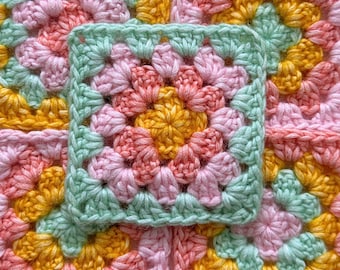 How To Crochet A Granny Square, Crochet Granny Square Pattern, Easy Granny Square Pattern, Granny Square - Classic Granny Square pattern