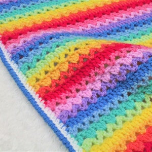 Valeria Blanket Crochet Pattern: Easy Throw, Baby Blanket (PDF Download)
