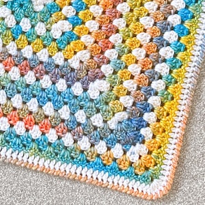 Polar Oma Quadrat Babydecke Muster, Oma Quadrat Babydecke Muster, Baby Häkeldecke Muster, Häkelanleitung, Oma Quadrat