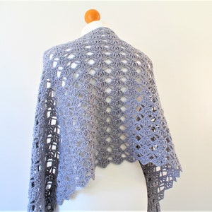Bella Shawl, Crochet Pattern, Crochet Lace Shawl, Lacy Shawl, Crochet ...