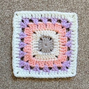 Easy Granny Square Crochet Pattern: Motif Design (PDF Pattern)
