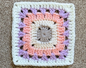 Easy Granny Square Crochet Pattern: Motif Design (PDF Pattern)
