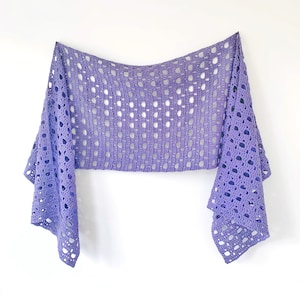 Akos Sideways Shawl, Crochet pattern, Crochet Shawl Pattern, Filet Crochet Shawl Pattern, Filet Crochet Wrap Pattern, Rectangle Shawl, Filet