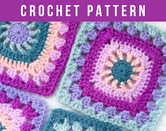 Spirit Granny Square Crochet Pattern: Easy Motif (PDF Pattern)
