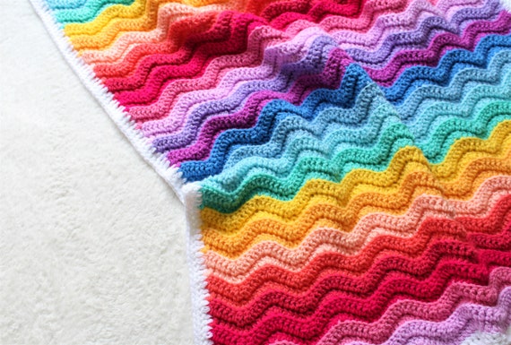 Fleece Baby Blanket CROCHET PATTERN (8 sizes)