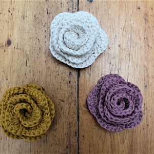 Crochet Flower Applique, Crochet Pattern, Crochet Flower Pattern, Crochet Flower, Easy Crochet Flower, Flower Applique, Flower, Applique