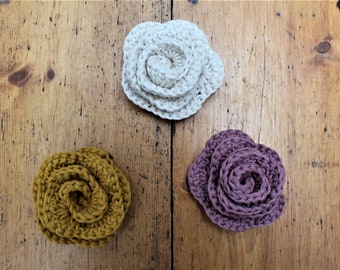 Crochet Flower Applique, Crochet Pattern, Crochet Flower Pattern, Crochet Flower, Easy Crochet Flower, Flower Applique, Flower, Applique