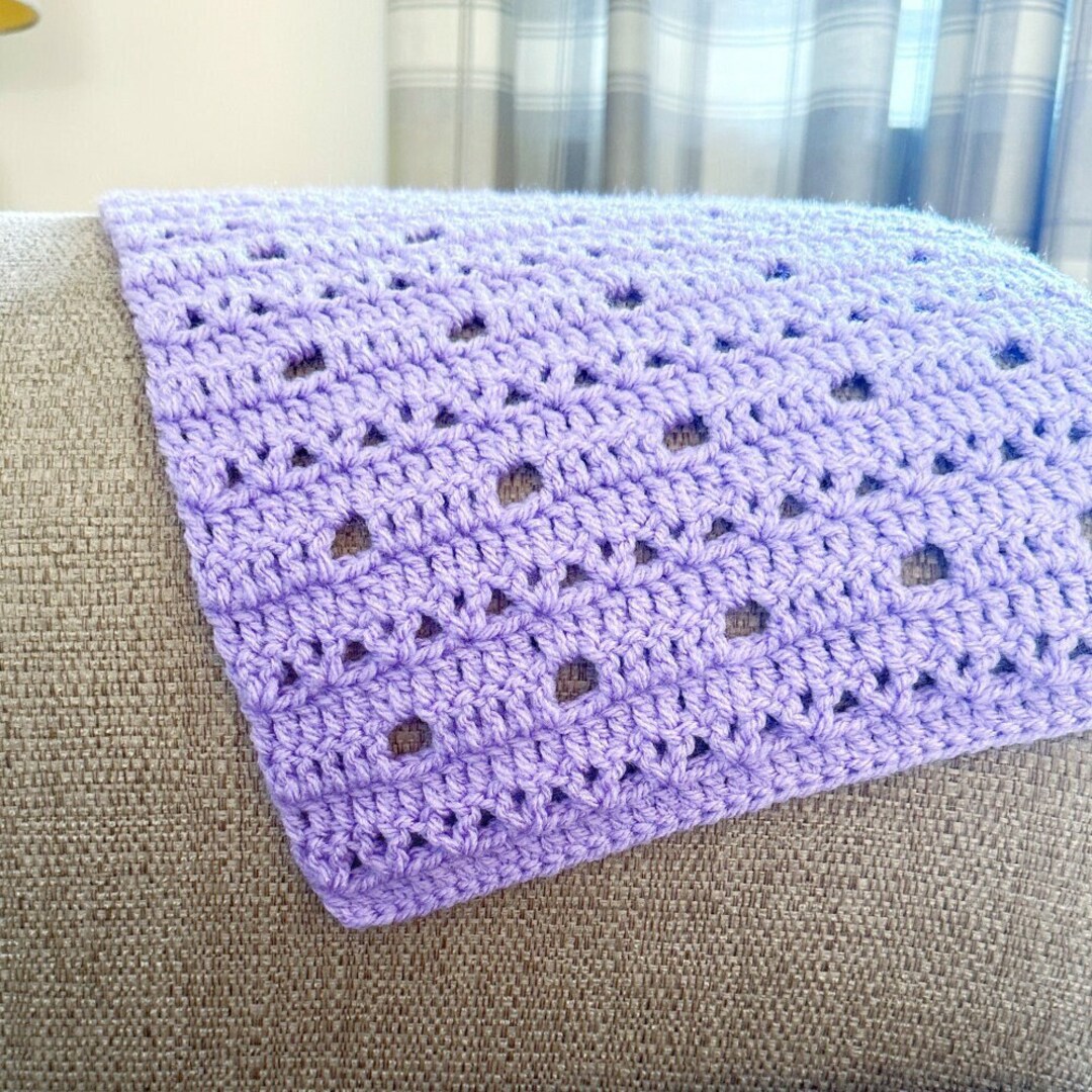 Eden Blanket, Crochet Blanket Pattern, Easy Blanket Pattern, Crochet