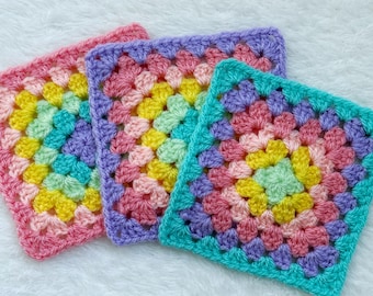 How To Crochet A Granny Square, Crochet Granny Square Pattern, Easy Granny Square Pattern, Granny Square - Classic Granny Square pattern