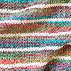 Suzette Baby Blanket Crochet Pattern: Aran Yarn Afghan (PDF Download)