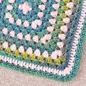 Tolsta Granny Square Baby Blanket Pattern, Granny Square Baby Blanket Pattern, Crochet Baby Blanket Pattern, Crochet Pattern, Granny Square