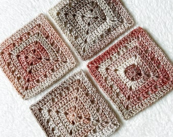 Easy Eyelet Granny Square Pattern, Crochet Granny Square Pattern, Easy Granny Square Pattern, Filet Crochet Granny Square Pattern
