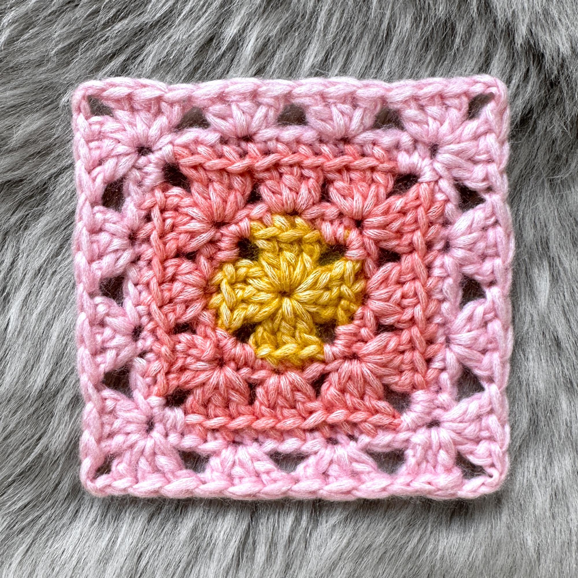 Classic Granny Square Crochet Pattern: Back Loop Design (PDF Download ...
