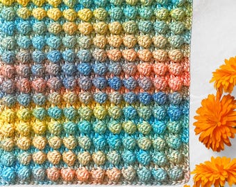 Afterglow Bobble Crochet Baby Blanket Pattern (PDF Pattern)