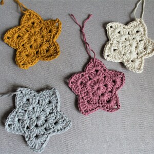 Simple Christmas Star, Crochet Pattern, Crochet Christmas Star, Crochet Christmas, Crochet Star Pattern, Christmas, Crochet Star, Star image 4