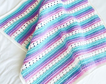 Orla Blanket Pattern, Crochet Baby Blanket Pattern, Filet Crochet Blanket Pattern, Crochet Pattern, Baby Blanket Pattern, Filet Crochet