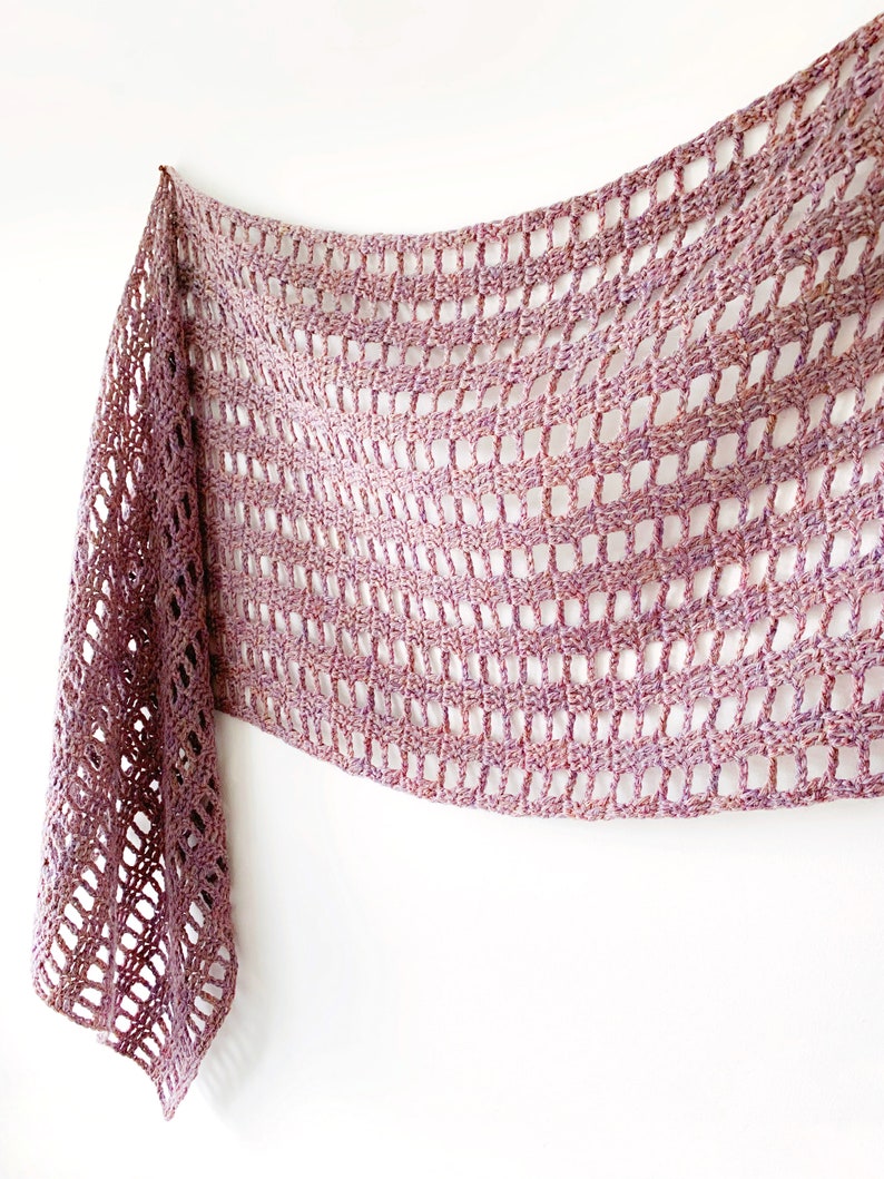 Fuss Free Sideways Shawl, Crochet Pattern, Crochet Shawl Pattern, Rectangle Shawl Pattern, Easy Crochet Shawl Pattern, Crochet Wrap Pattern image 6