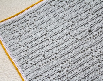 OSCAR Crochet Baby Blanket, crochet Filet Blanket, Crochet Pattern, Crochet Blanket, Filet Crochet, Baby Blanket, Bunny Filet Blanket