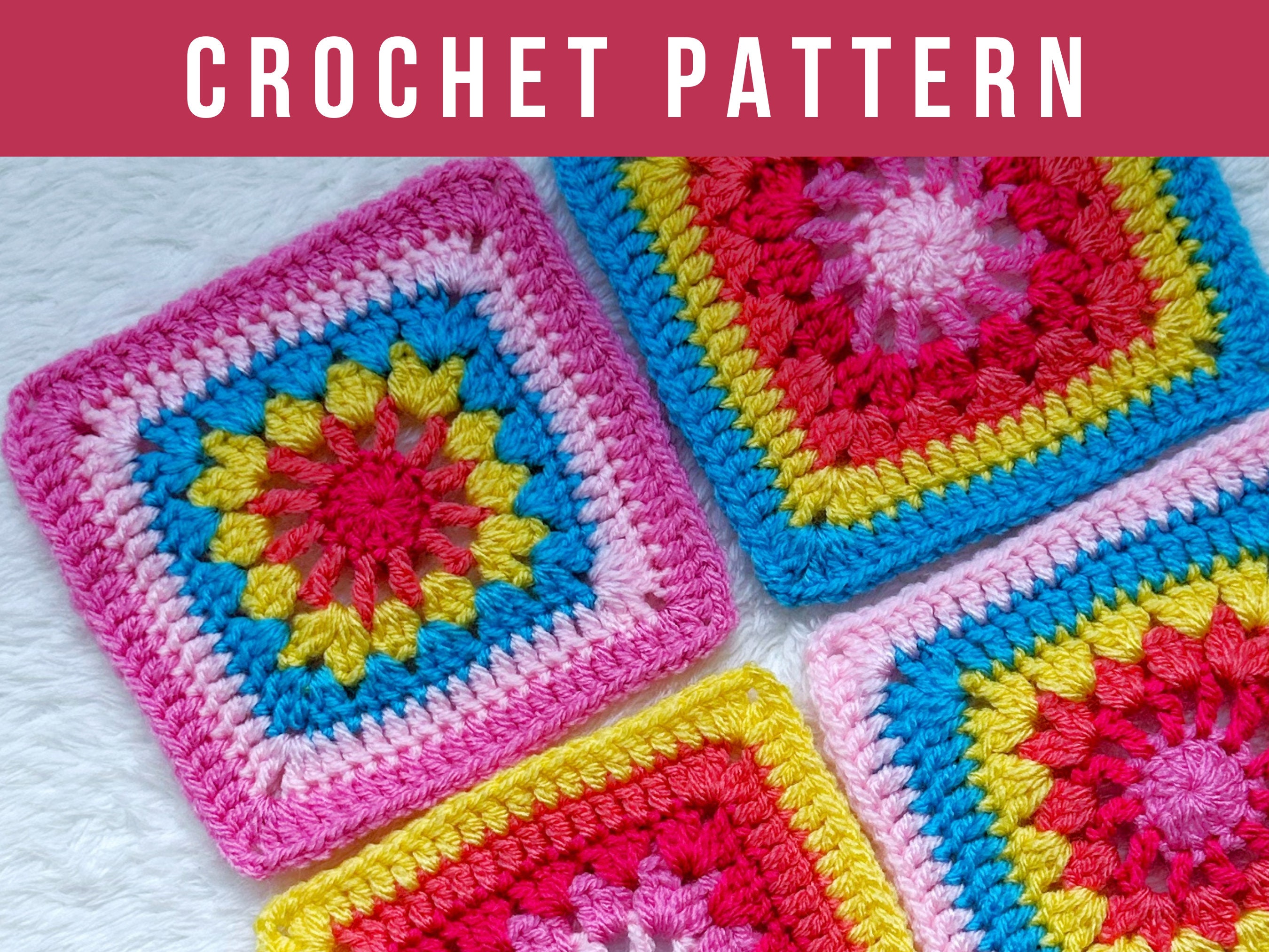 Moonshine Granny Square pattern - Free Crochet Pattern - Truly Crochet