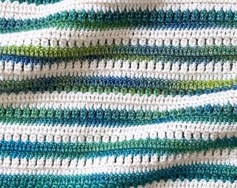 Couverture au crochet pour bébé Everwarm : fil d'Aran afghan (téléchargement PDF)
