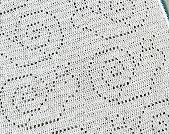 Shelby The Snail Blanket Pattern, Filet Crochet Snail Blanket Pattern, Snail Crochet Pattern, Filet Crochet Snail Pattern, Crochet Blanket