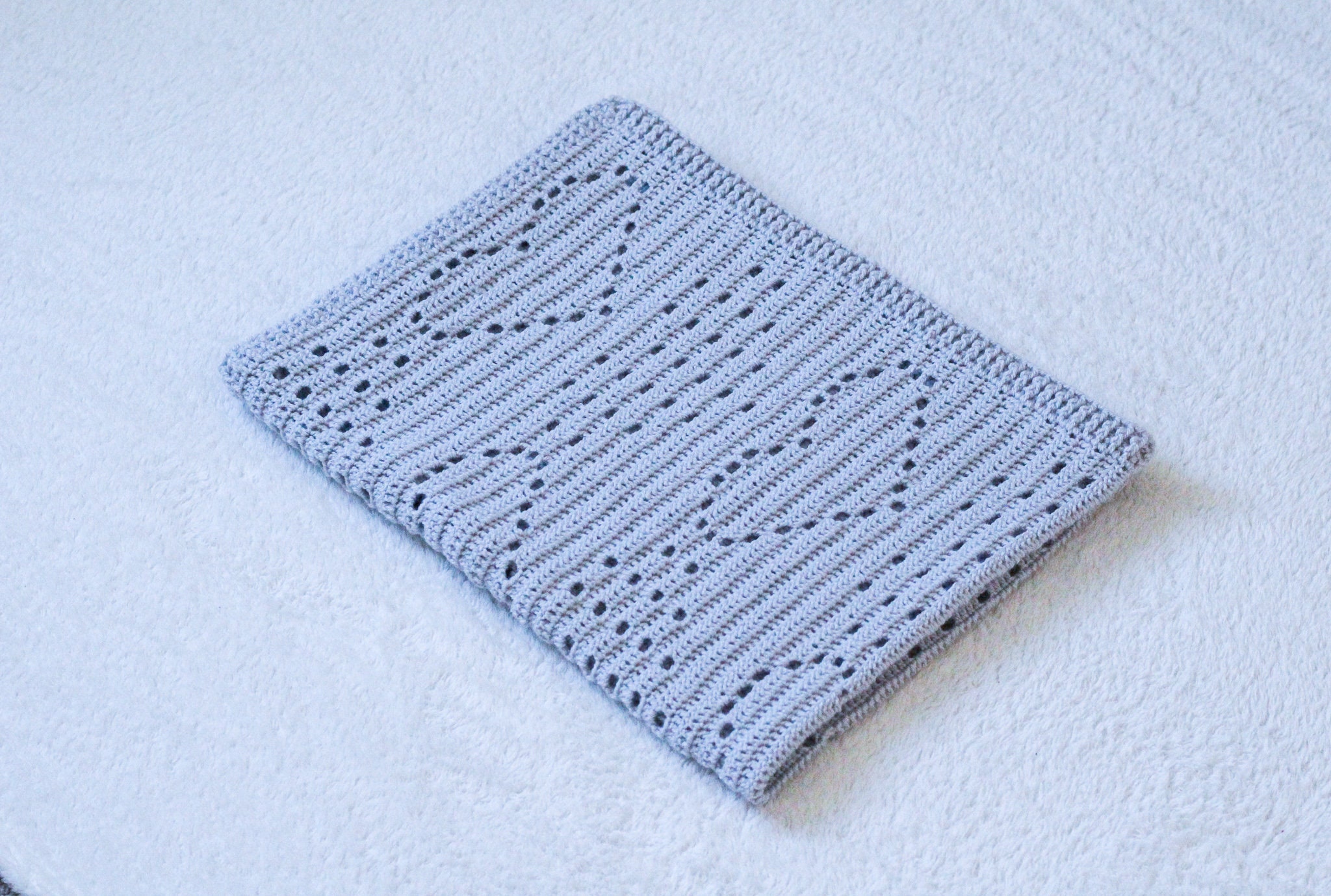 LITTLE LOVE Baby Blanket, Crochet Blanket Pattern, Filet Hearts Baby Blanket, Crochet Pattern, Filet Crochet Blanket Pattern, Baby Blanket