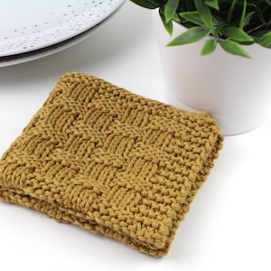 Midwest Dishcloth, Knitting Pattern, Knit Dishcloth Pattern, Knitted Dishcloth Pattern, Knit Washcloth Pattern, Knit Eco, Dishcloth, Knit image 4