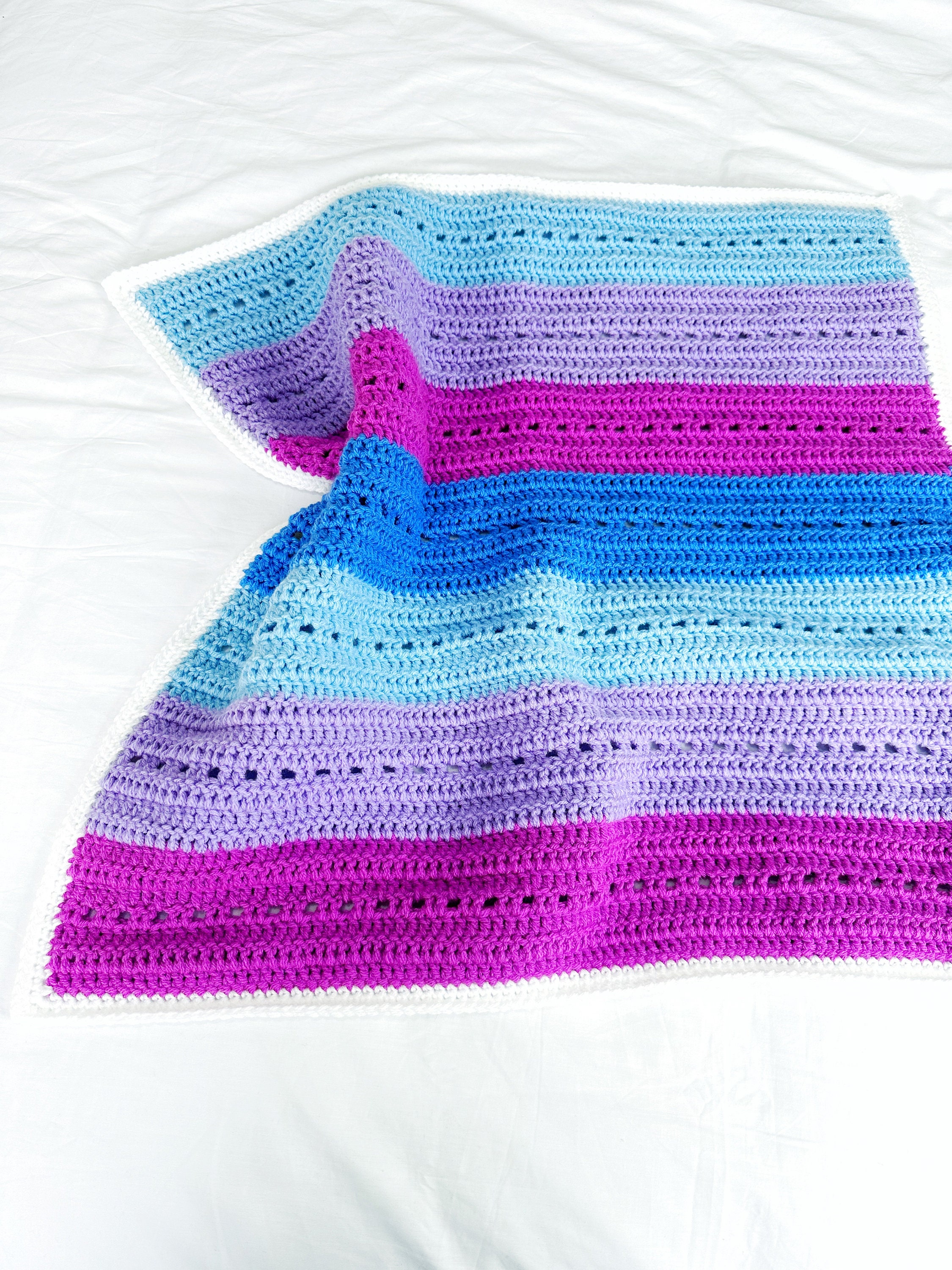 Ferne Blanket Pattern Crochet Baby Blanket Pattern Filet Etsy UK