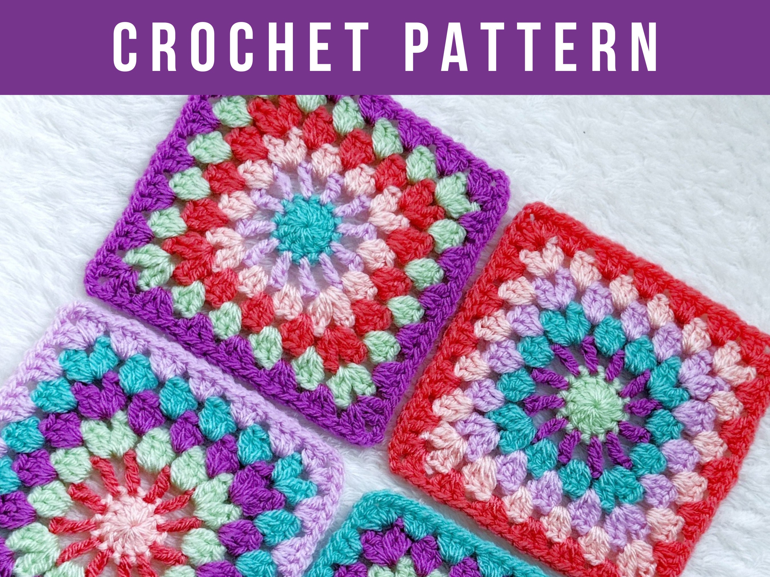 Moonshine Granny Square pattern - Free Crochet Pattern - Truly Crochet