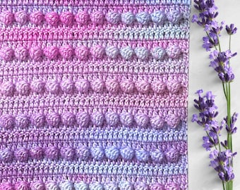Dreamy Bobble Crochet Baby Blanket Pattern (PDF Pattern)