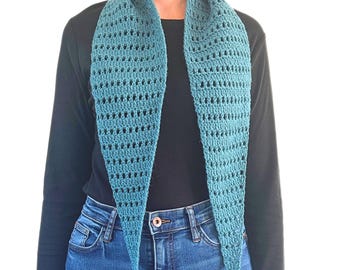 Crochet Scarf Pattern, Crochet Scarf, Crochet Pattern, Scarf Crochet Pattern, Scarf Pattern, Tie Scarf Pattern - Touch Of Spring Scarf