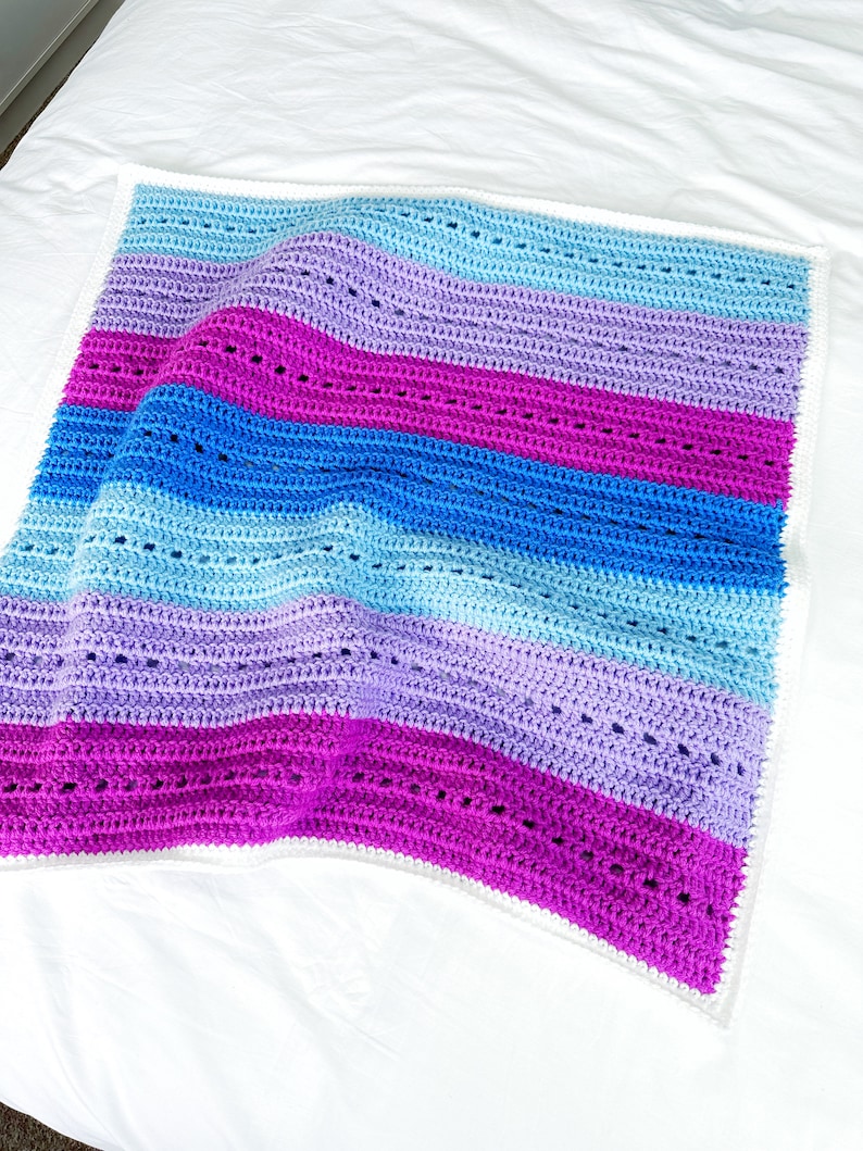 Ferne Blanket Pattern Crochet Baby Blanket Pattern Filet Etsy UK