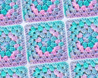 Petalite Granny Square Crochet Pattern (PDF Pattern)