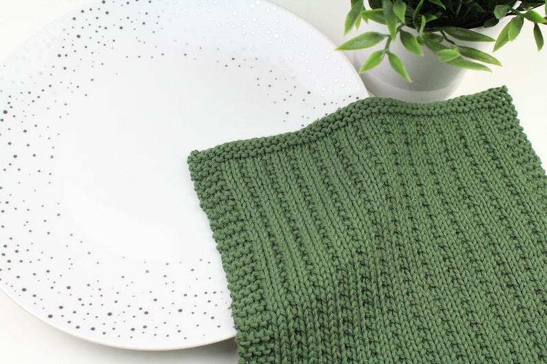 Cove Dishcloth, Knitting Pattern, Knit Dishcloth Pattern, Knitted Dishcloth Pattern, Knit Washcloth Pattern, Knitted Washcloth Pattern, Knit image 1