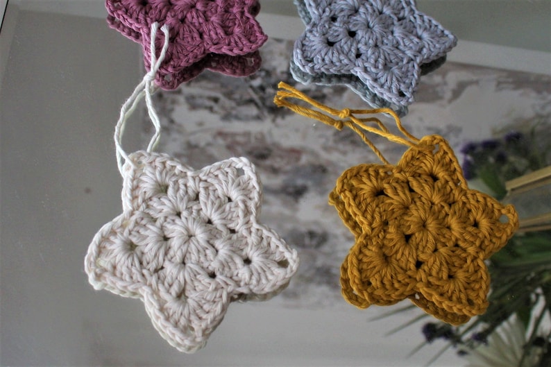 Simple Christmas Star, Crochet Pattern, Crochet Christmas Star, Crochet Christmas, Crochet Star Pattern, Christmas, Crochet Star, Star image 1