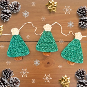 Easy Crochet Christmas Tree Ornament Pattern (PDF Pattern)
