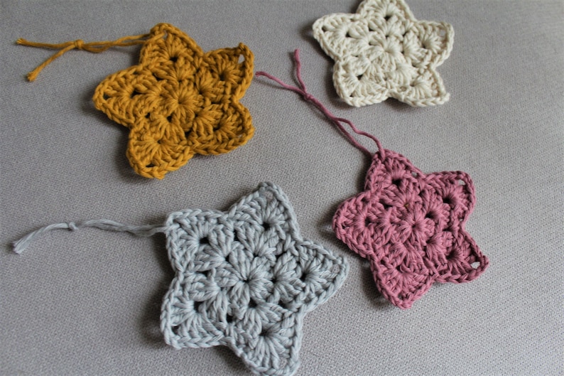 Simple Christmas Star, Crochet Pattern, Crochet Christmas Star, Crochet Christmas, Crochet Star Pattern, Christmas, Crochet Star, Star image 8