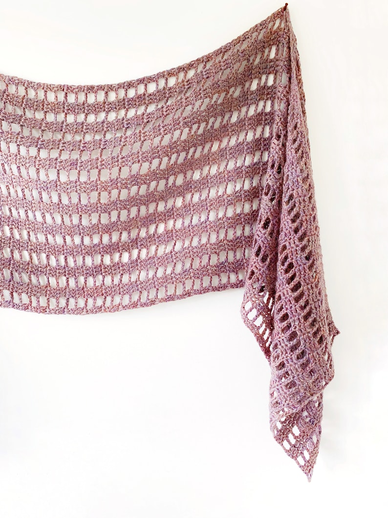 Fuss Free Sideways Shawl, Crochet Pattern, Crochet Shawl Pattern, Rectangle Shawl Pattern, Easy Crochet Shawl Pattern, Crochet Wrap Pattern image 7