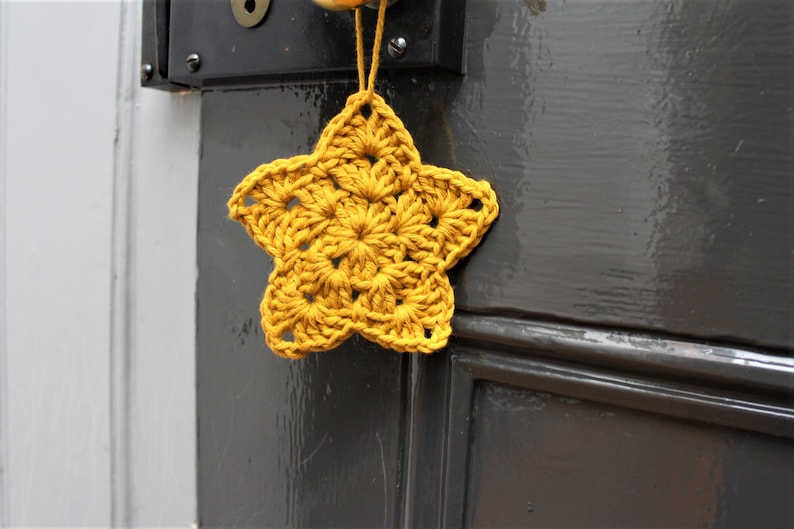 Simple Christmas Star, Crochet Pattern, Crochet Christmas Star, Crochet Christmas, Crochet Star Pattern, Christmas, Crochet Star, Star image 2